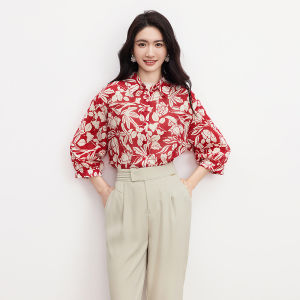 Koradior | Stylish Design Summer Cotton Floral Blouse