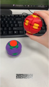 3D Printed Decompression Spinning Ball Press Rotating Dual Playing Method Fidget Spinner Office Portable Boredom Relieving Decompression Toys