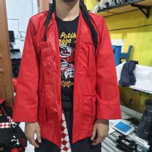 PENADON merah DRILL | BAJU PENADON Merah | PENADON merah BOPO WAROK | PENADON BETAWI | PENADON BANTENGAN MERAH