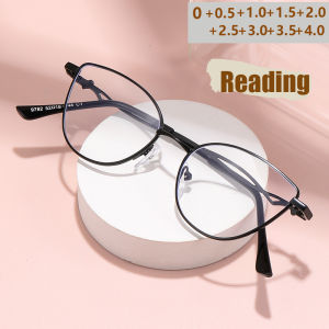 Metal Cat Eye Womens Fashionable Anti Blue Light Reading Glasses With High-definition Display Of Youthful Reading Glasses 9792