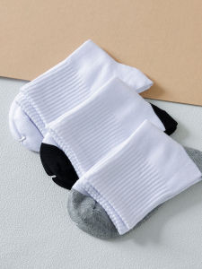 BEIYUEYIXUAN | Anti-Odor Cotton Antibacterial Medium Tube Socks for Children