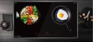 Bếp điện từ đôi thông minh Eurosun EU TE259Pro mặt kính Euro Platinum 2 vùng nấu từ hồng ngoại