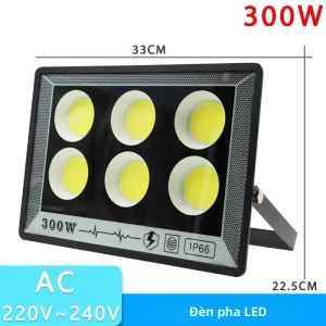 Đèn Pha LED 500W 400W 300W 200W 100W 50W AC 220V Đèn Chiếu Tường Ngoài Trời Chống Nước IP66 Ánh Sáng Trắng Ấm Đèn Đường Chiếu Sáng
