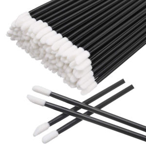 100 Chiếc Dùng Một Lần Cọ Môi Trang Điểm Hoa Dây Son Môi Dụng Cụ Trang Điểm Cho Nối Mi Nữ Dụng Cụ Đựng Mỹ Phẩm Sợi Len