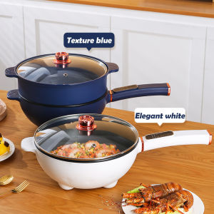 [COD] 5L Electric Frying Pan Large Capacity Non-stick Electric Cooking Pot 1350W Multi Electric Cooker 29cm Large Caliber Smart Touch Multi Function Cooker