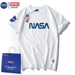 NASA Couple Crew Neck Top T-shirt with Short Sleeves