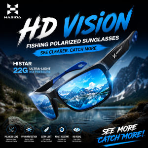 HASIDA Fishing Polizaser Glasses 3 Types Choice Multiple Conditions 22g Light TAC Lenses Anti-Impact Glare Coating Silicone Legs