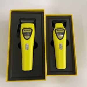 Kemei | Kemei Hair Clippers Professional Hair Trimmers External Rotor Brushless Motor Hair Trimmers Adjustable Trimmer for Men KM-1566