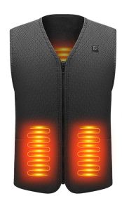 USB Heated Jacket 9 Zone Heating Smart Warm Jacket Fast Heating 3 Levels Temperature Control Long Battery Life for Hiking Cyclin