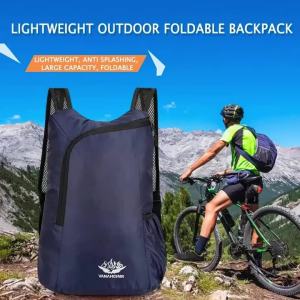 1 PCS Outdoor Backpack Nylon Lightweight Portable Foldable Waterproof Wear-resistant Sports Travel Climbing Hiking Shoulder Bag