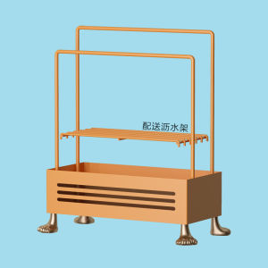 ชั้นวางของรูปหน้ามือแมว เครื่องมือจัดระเบียบในครัว ไม่ต้องเจาะ ที่วางผ้ากันเปื้อนครัว สแตนเลส สำหรับจัดระเบียบของใช้ในครัว