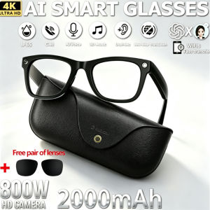 AI Smart Glasses NEW MT5 Ultra Real-time Translation Glasses 800W Pixel Camera Photo Video Recording Smart Wearable Devices IP65
