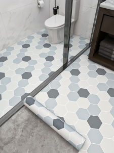 Anti-Slip Waterproof Bathroom Kitchen Tile Renovation Special Floor Mat Balcony Decorative Sticker PVC Material Large Size