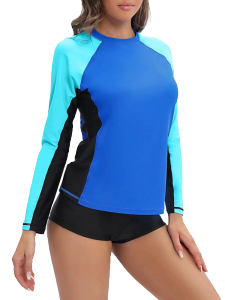 Amber | Conservative Long Sleeve UV Protection Swimwear for Plus Size