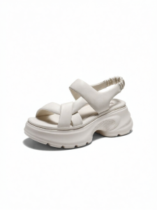 Belle | Thick Sole Elevation Sheepskin Sandals