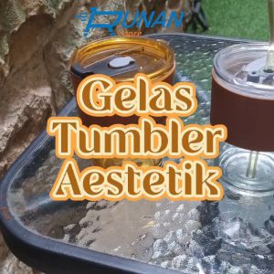 Gelas Minum Kaca Gelas Tumbler Sedotan Gelas Tumbler Aesthetic 350ml