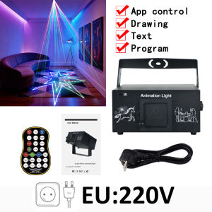 DJ Laser Light Disco Light EU Plug Dmx/APP Control Light Pattern Projector Laser Light Show Party Lights Disco Light for Party