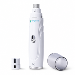 Pet Nail Grinder for Dogs and Cats Low-Noise Electric Nail Trimmer with LED Light for Safe Precise At-Home Grooming USB Rechar