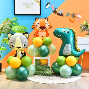 Creative Cartoon Animal Balloon Guide Sticks Childrens Forest System First Birthday Kindergarten Opening Celebration Activity