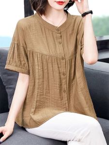 QIAOXIZI | Fashionable Loose Summer Shirt for Women and Seniors