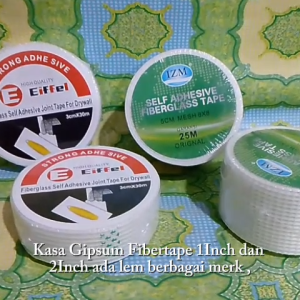 Kasa Gypsum Gipsum Fibertape 1 1In 1Inch dan 2 2In 2Inch Ada Lem Berbagai Merk