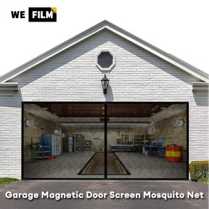 Garage Door Screen Mosquito Net for Door Car Magne Garage Door Curtain Mosquito Net Anti Fly Insect Screen Fine Mesh Thicken Hemming Anti-mosquito Insect Screen Net for Garage Pavilions Balcony