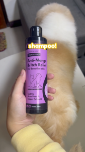 Anti-Mange & Itch Relief For Sensitive Skin 2-in-1 Organic Pet Shampoo & Conditioner for Dogs and Cats 250ml - DUO Package