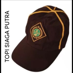 topi siaga putra&putri /topi Pramuka putra dan putri belakang pakai karet