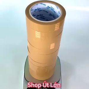 Băng keo đục rộng 2.4cm dài 68 mét lõi giấy 3mm 1 cây 12 cuộn giá tại xưởng