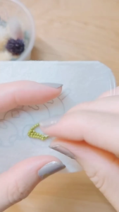 MIYUKI Harapeko Brooch Kit ชุดปักเข็มกลัดลูกปัด ลายขนมและของว่าง Made in japan