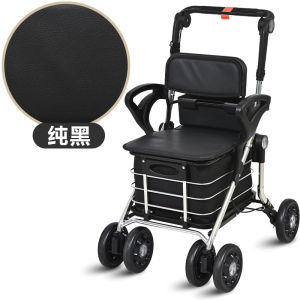 รถเข็นผู้สูงอายุ 6 ล้อ Alidge Firm รถเข็นซื้อของแบบพกพา รถเข็นสัตว์เลี้ยง รถเข็นซื้อของสำหรับเดินและนั่ง รถเข็นสัตว์เลี้ยงสำหรับผู้สูงอายุ