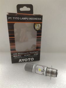 Lampu Led Motor AYOTO M2A PRO ACDC 8W+8W HILO - Lampu Utama Motor Led AYOTO 2Sisi - Lampu Depan Motor H6 AYOTO M2A PRO