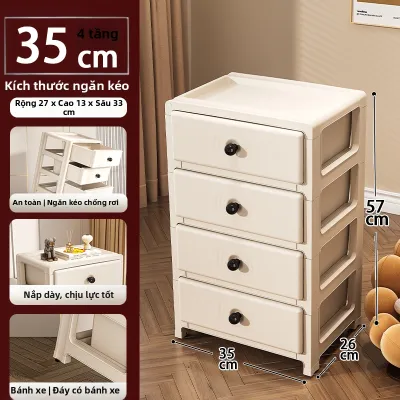 Tủ Nhựa Lưu Trữ Phòng Khách Kiểu Ngăn Kéo 35cm