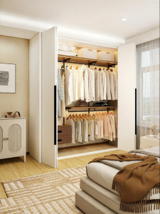 Antique Style Home Use Metal Frame Wardrobe 1.9m
