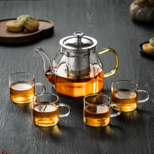 YIHUTEA | Heat-Resistant Glass Teapot for Infusion Tea Separation
