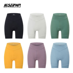 HISERWA Women Cycling Shorts Summer Breathable Bike Underpant 6 Hours Shockproof Padded Short MTB Road Bicycle Lycra Tights