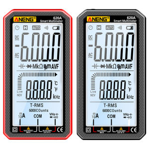 [Vktech]Aneng 620A 6000นับเครื่องทดสอบทรานซิสเตอร์มัลติมิเตอร์แบบดิจิทัลอัจฉริยะ เครื่องวัดความจุไฟฟ้าอัตโนมัติ RMS แบบ TRUE