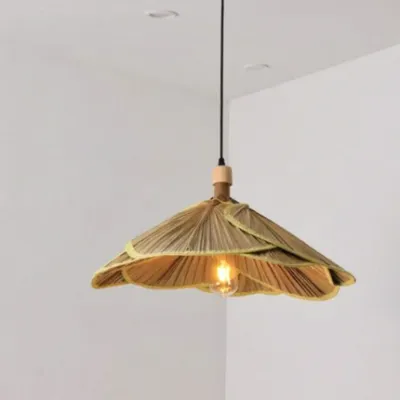 SANGEJIANGREN | Retro Creative Bamboo Weaving Chandelier