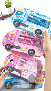 ESCO Kotak Pensil Kaleng 2 Tingkat / Tempat Pensil Pena Fancy / Metal Pencil Case Set 6 in 1 SS-8006