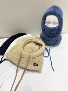 WRELS | 1/2PCS Winter Thickened Plush Hat Windproof Integrated Scarf Mask Snowboarding Face Mask Adjustable Soft Balaclava Head Cover