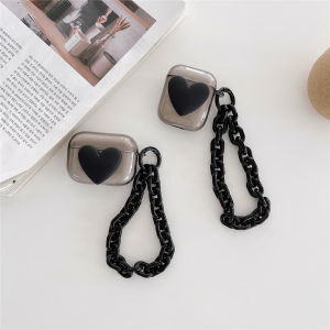 Apple Airpods 3 Generation Case Simple Sea Blue Love Bluetooth Earphone Protective Casing with Keychain Braceletpro 1/2 Headset Cover Shell Accessories