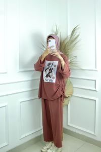 ONESET REMAJA STYLE SET CRINKLE APK SABLON BAJU + CELANA M L XL XXL Setelan Crinkle Wanita Jumbo