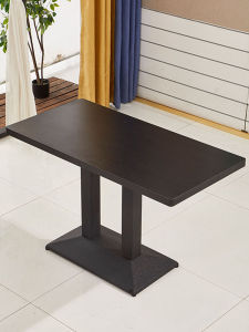 Modern Simple Style Rectangular Dining Table Fast Food Restaurant Coffee Shop Cafe Breakfast Restaurant Commercial Use Table