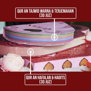 Quran Cinta Jumbo Berukuran Besar Almahira Cocok Untuk Hadiah Pernikahan/Mahar/Hadiah Kedua Orang Tua