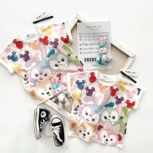 Little Baby Stella Cartoon T-Shirt Girl Bear Recommended 2 to 8 Years Old Shortsleeve O Neck Shirt Children Top Tees Summer Ready Stock In Selangor Cotton Material Good Cute Design White T-Shirt Casual Party Theme Shopping Wear