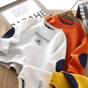 Boys Casual O-neck Sweatshirt Autumn Spring 2026 New Kids Tracksuit Childrens Fashion Long-sleeved Teenager Handsome Pullover