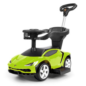 Hardcover Kids Hand Push Swing Car 1-6 Years Old Baby Yo Scooter with Music Wheel Four-Wheel Baby Walker