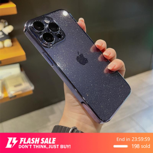 🇹🇭Ekcam เคสใสกันกระแทก เคสไอโฟน เคสใสกากเพชรรุ่น สำหรับ เคสใส for iPhone 16 15 14 13 12 11 Pro ProMax เคสไอโฟนกากเพชร เคสไอ11ล่าสุดในไทย เคส ไทย phone case