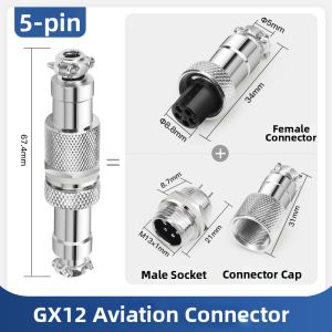 kuicc | GX12mm Insulating Bakelite Signal Cable Connector