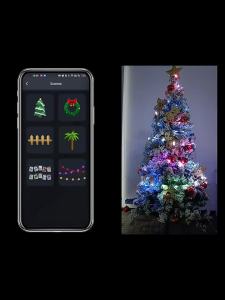 LED Outdoor Camping Light Strings USB 5V RGB IC Dreamy Colors WS2812B Light Strings Ideal for Parties Camping Decorations